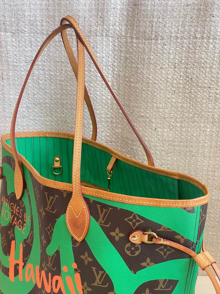 100 Original Louis Vuitton Neverfull MM Tahitienne Cities HAWAII